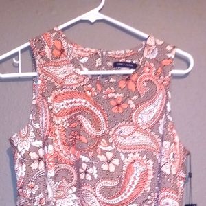 Tommy Hilfiger sundress size 6 Paisley pink and cream